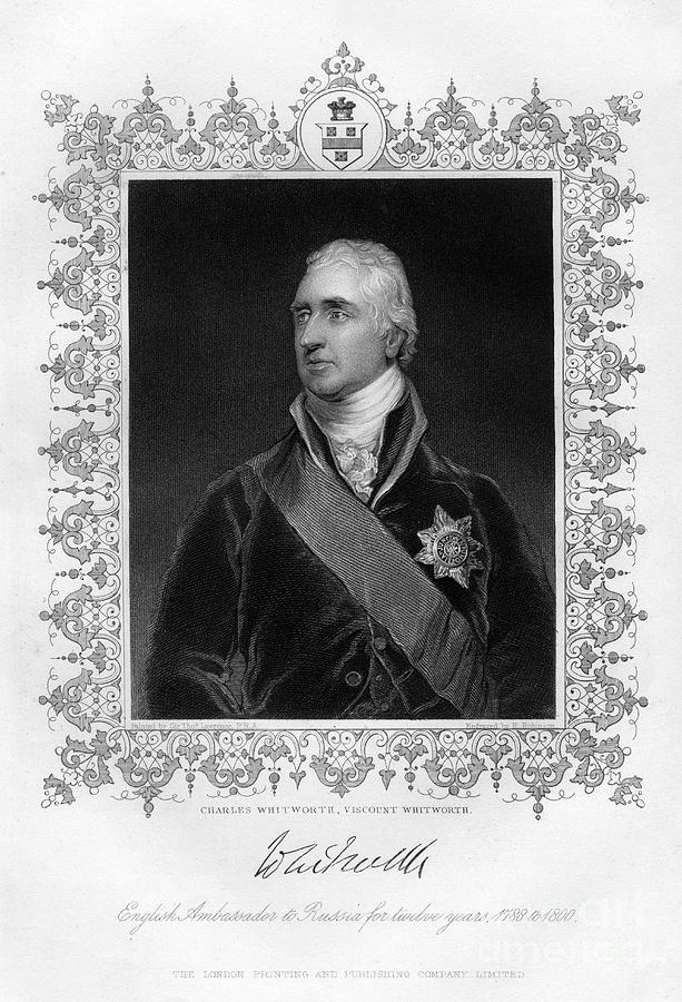 Charles Whitworth, Viscount Whitworth Drawing by Print Collector