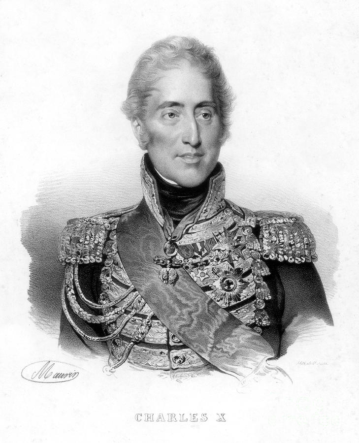 Charles X, King Of France, 19th Century Drawing by Print Collector