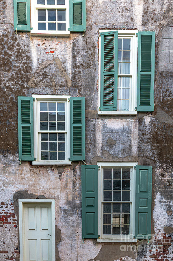 Charleston Green Shutters Photograph by Dale Powell