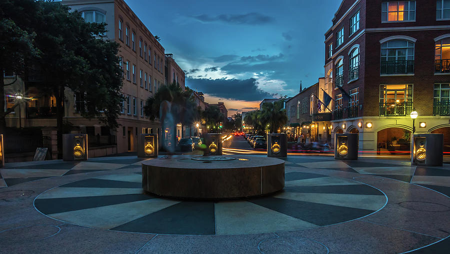 Charleston Sc Streets In The Evening Photograph by Alex Grichenko