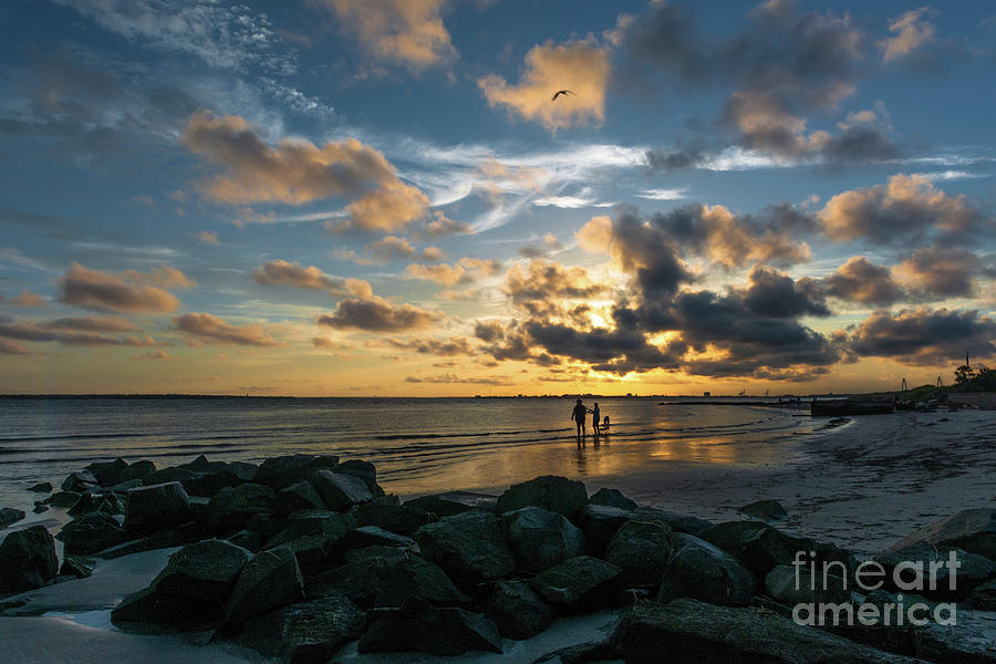 Charleston Sunset - Sullivans Island Photograph by Dale Powell
