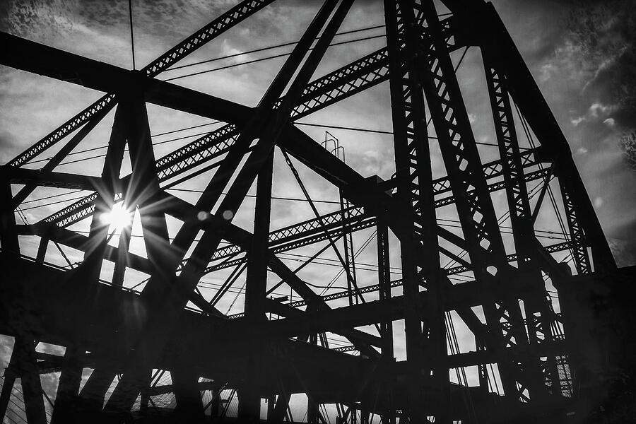 Charlestown Bridge Boston Massachusetts Black and White Photograph by Carol Japp