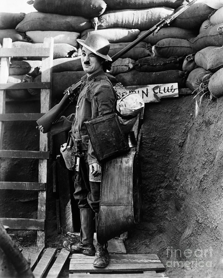 Charli Chaplin In Military Uniform Photograph by Bettmann