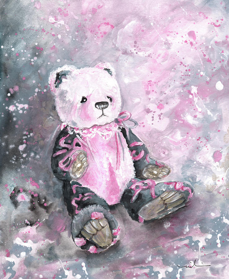 Charlie Bear Sylvia Painting by Miki De Goodaboom