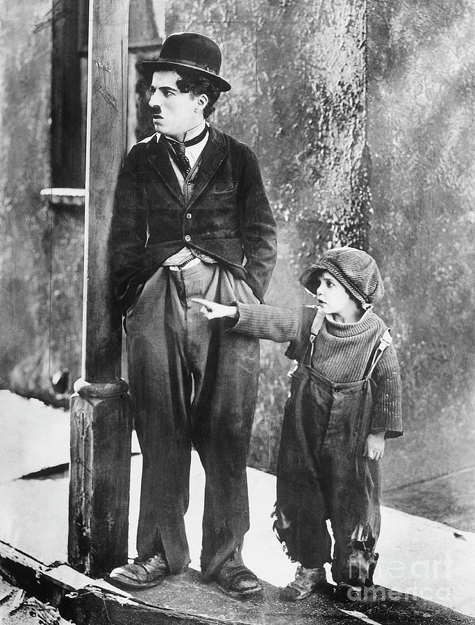 Charlie Chaplin And Jackie Coogan Photograph by Bettmann