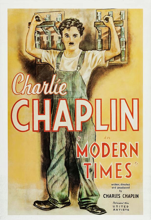 CHARLIE CHAPLIN in MODERN TIMES -1936-. Photograph by Album
