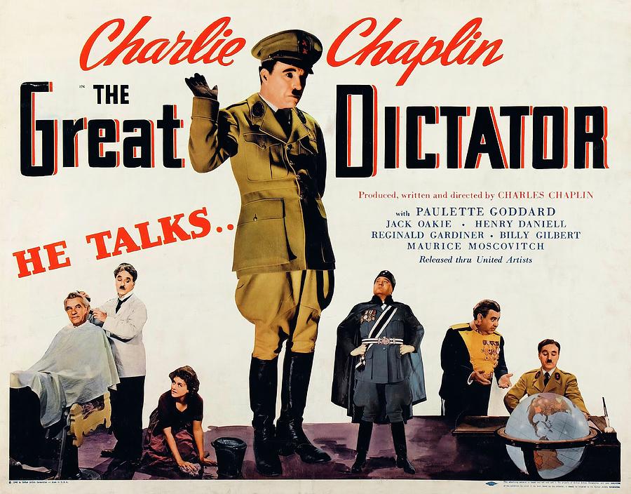 CHARLIE CHAPLIN in THE GREAT DICTATOR -1940-. Photograph by Album