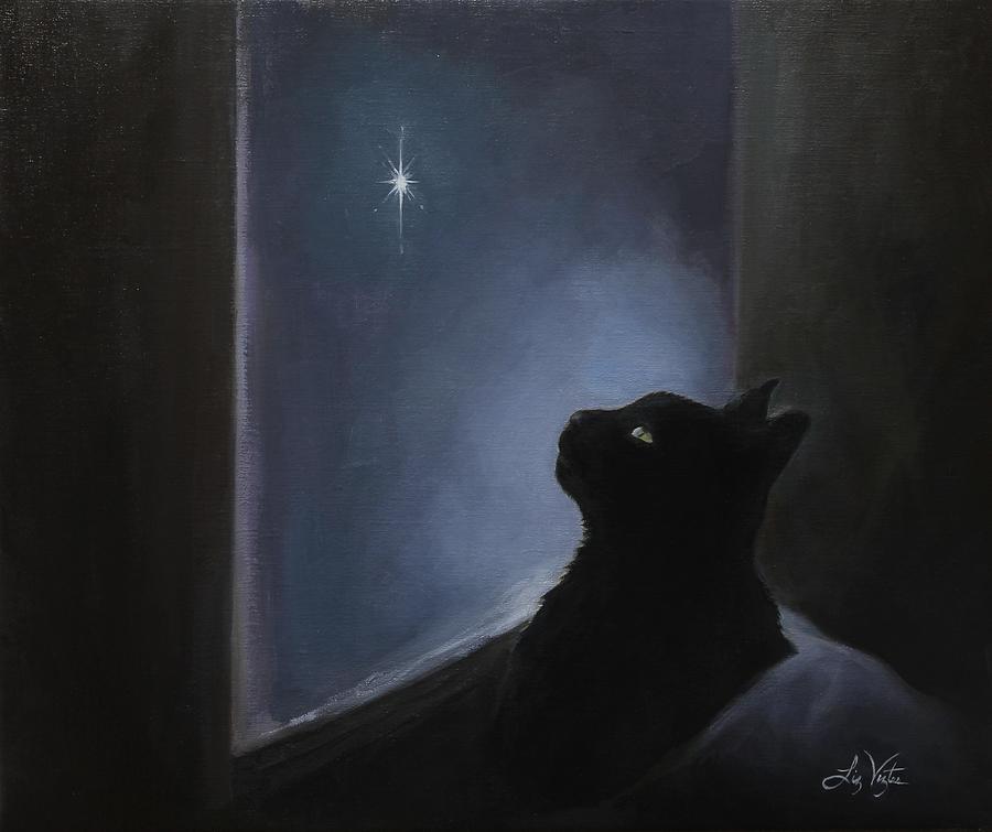 Charlies Christmas Spirit Painting by Liz Viztes