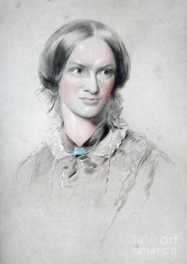 Charlotte Bronte, English Novelist Drawing by Print Collector