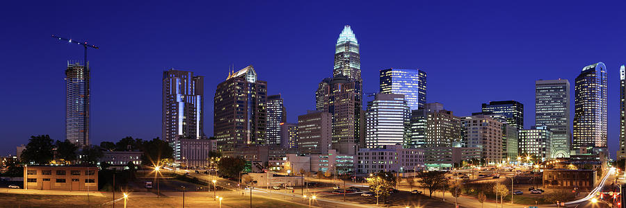 Charlotte Panorama, North Carolina Photograph by Jumper