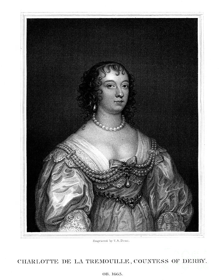 Charlotte Stanley, Countess Of Derby Drawing by Print Collector