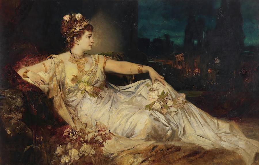 Charlotte Wolter Als Messalina Painting by Hans Makart Charlotte Wolter Als Messalina Painting by Hans Makart