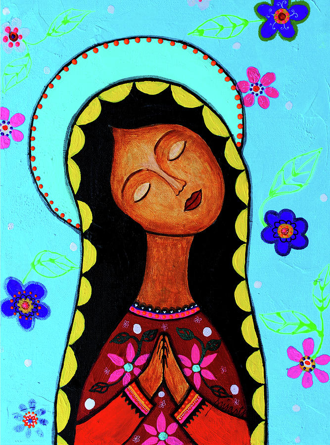 Flower Painting - Charlottes Virgin Guadalupe by Prisarts