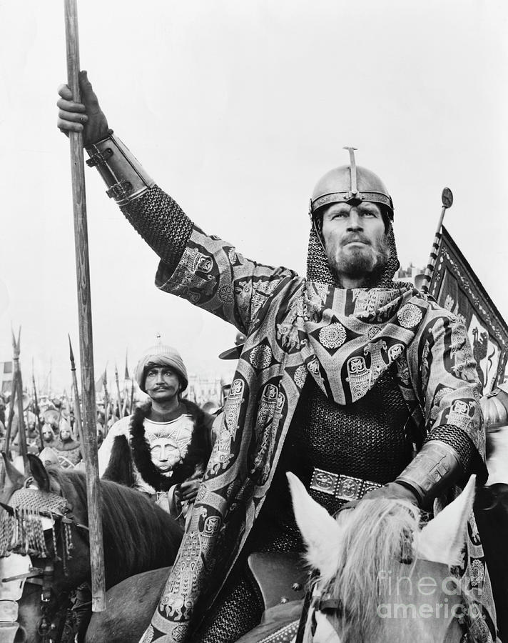 plan Levendig vastleggen Charlton Heston Starring In El Cid by Bettmann
