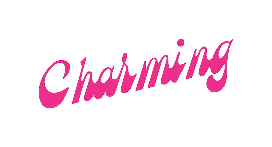 Typography Drawing - Charming by CSA Images