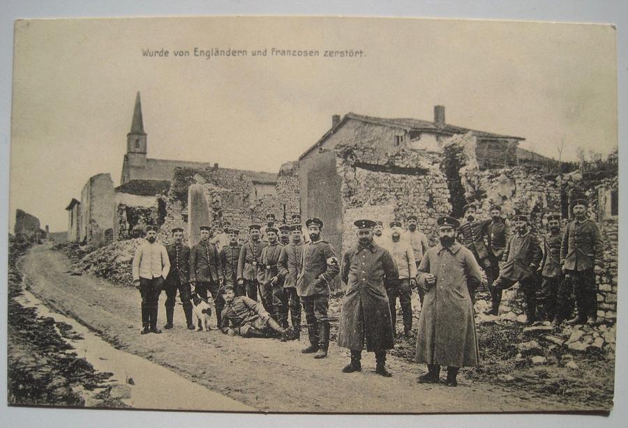 Charpentry Meuse France Old WWI Postcard Destroyed Buildings German ...
