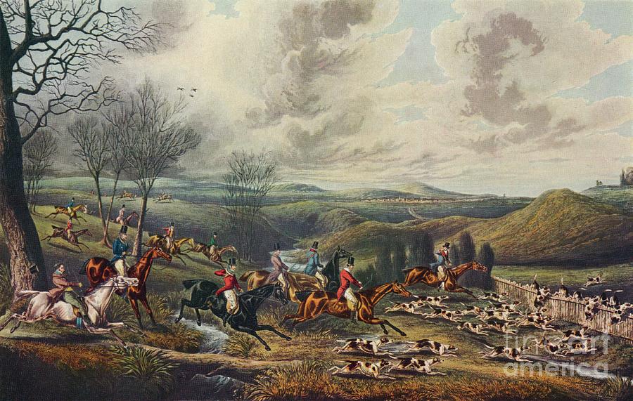 Chase Of The Roebuck Full Cry Drawing by Print Collector