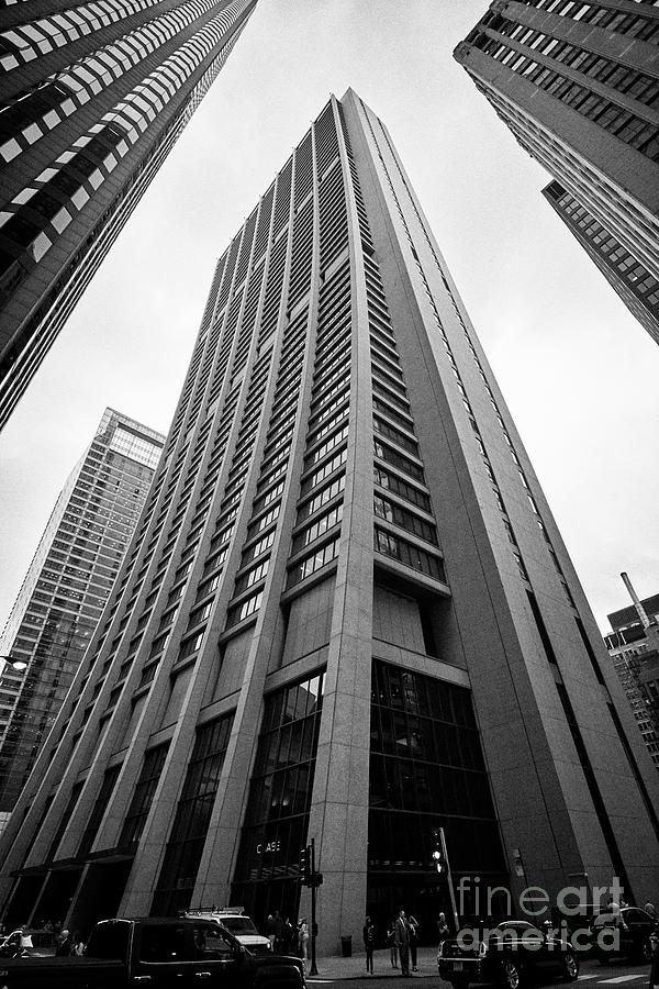 Chicago Photograph - chase tower formerly bank one tower and one first national tower Chicago Illinois USA by Joe Fox