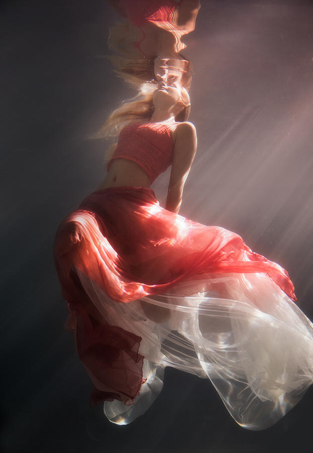 Mermaid Photograph - Chasing The Light by Gabriela Slegrova