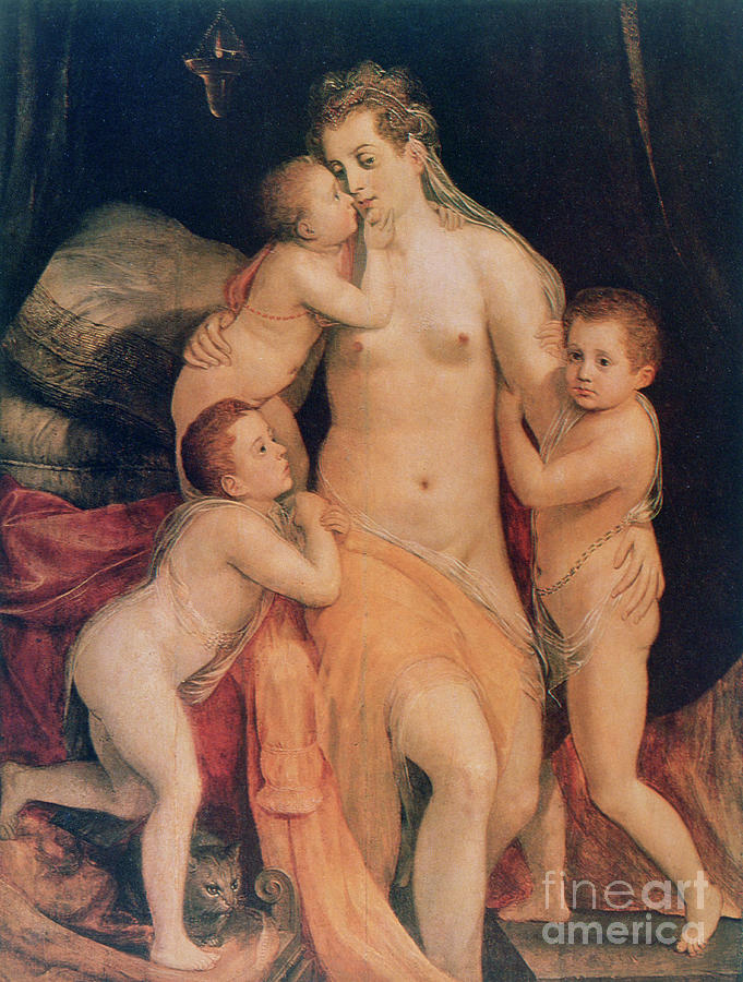 Chastity, 1516-1570. Artist Frans Floris Drawing by Print Collector