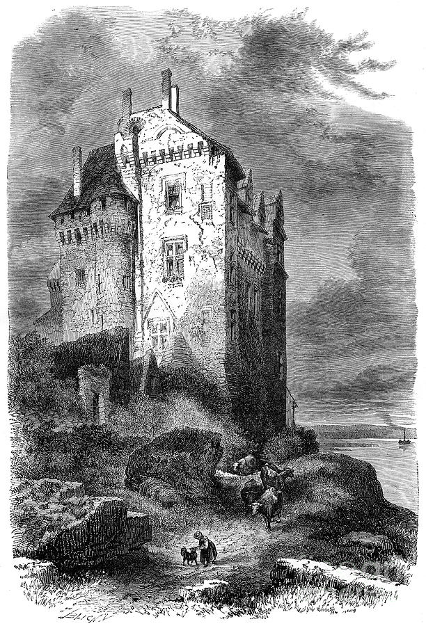 Chateau De Montsoreau, France, 15th Drawing by Print Collector