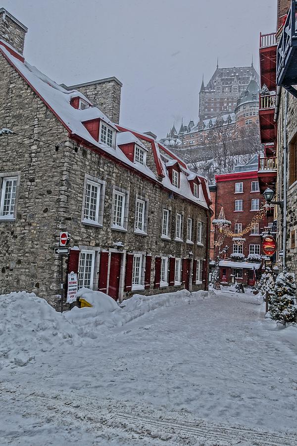 Chateau Frontenac in the Snow Photograph by Patricia Caron