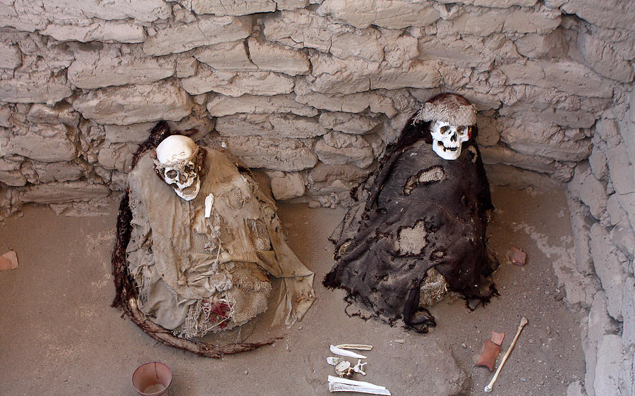 Chauchilla Cemetery Mummies, Nazca Photograph