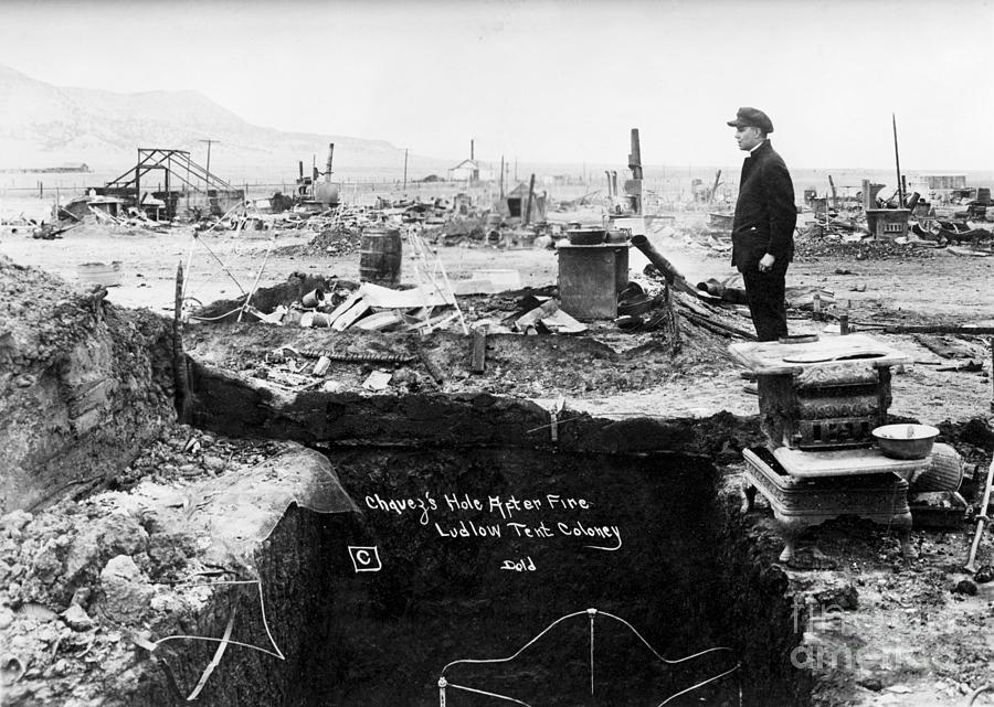 Chavezs Hole At Ludlow Tent Colony Photograph by Bettmann