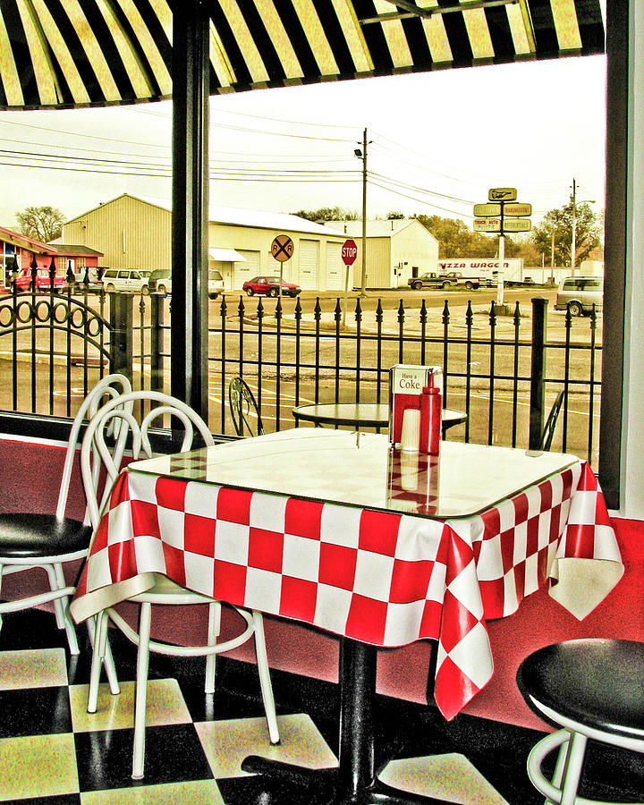 Checkerboard Diner Photograph by Steve Ladner