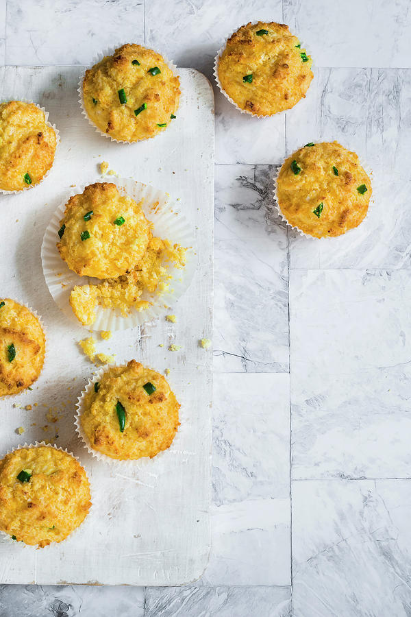 Cheddar And Jalapeno Corn Muffins Photograph by Maricruz Avalos Flores