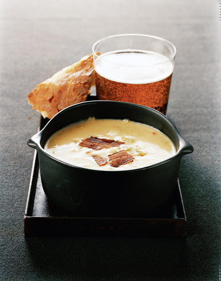 Cheddar Beer Soup Photograph by Romulo Yanes