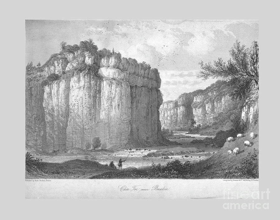 Chee Tor Near Buxton Drawing by Print Collector
