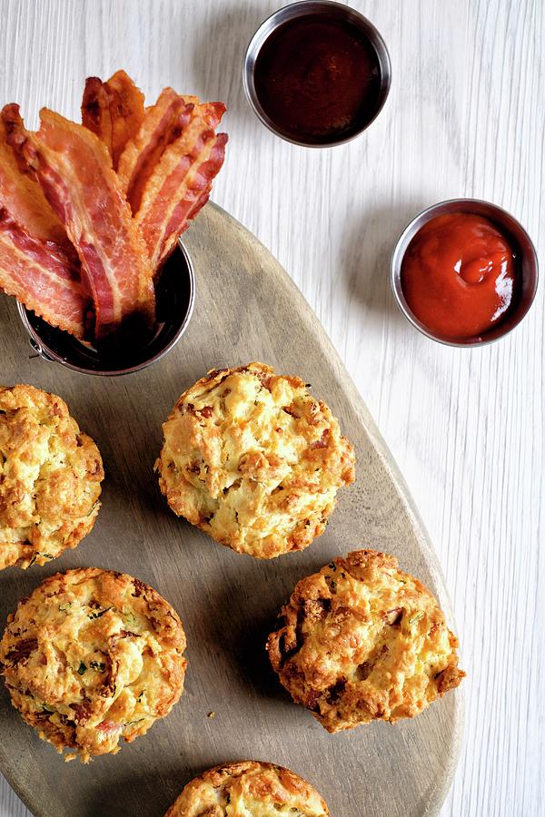 Cheese And Bacon Scones Photograph by Adrian Britton