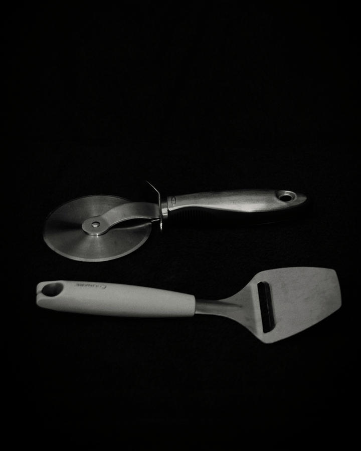 Cheese and Pizza Cutter Photograph by Doc Braham