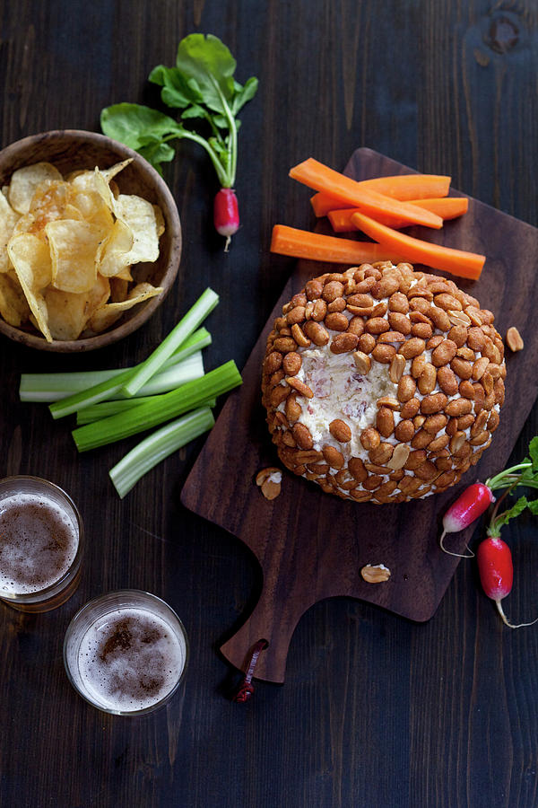 Cheese Ball With Bacon And Peanuts Photograph by Akiko Ida