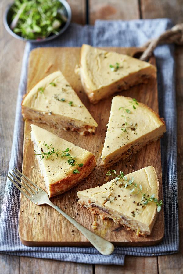 Cheesecake With Caramelised Onions And Biltong Photograph by Great Stock!