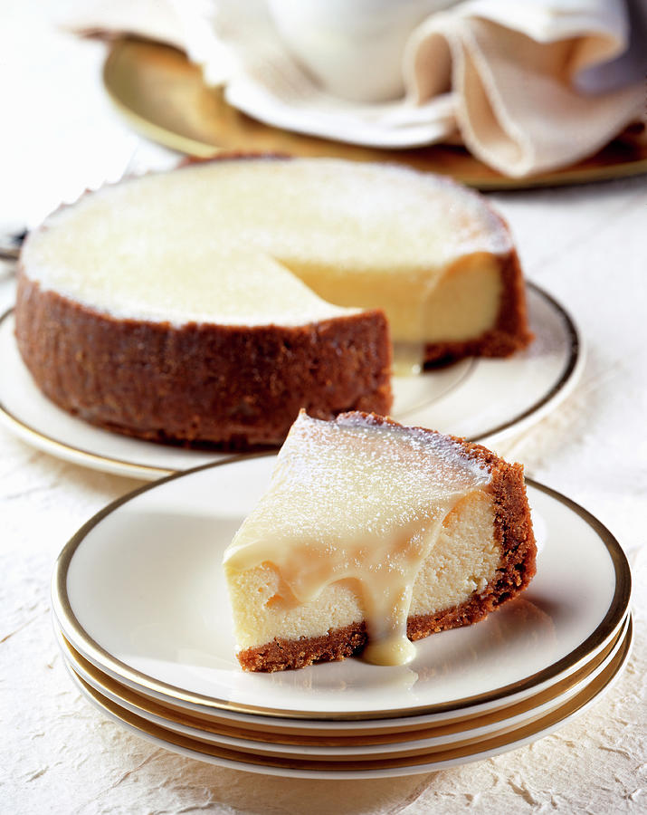Cheesecake With White Chocolate Photograph by Franco Pizzochero