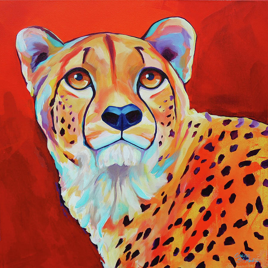 Cheetah Painting by Corina St. Martin Fine Art America