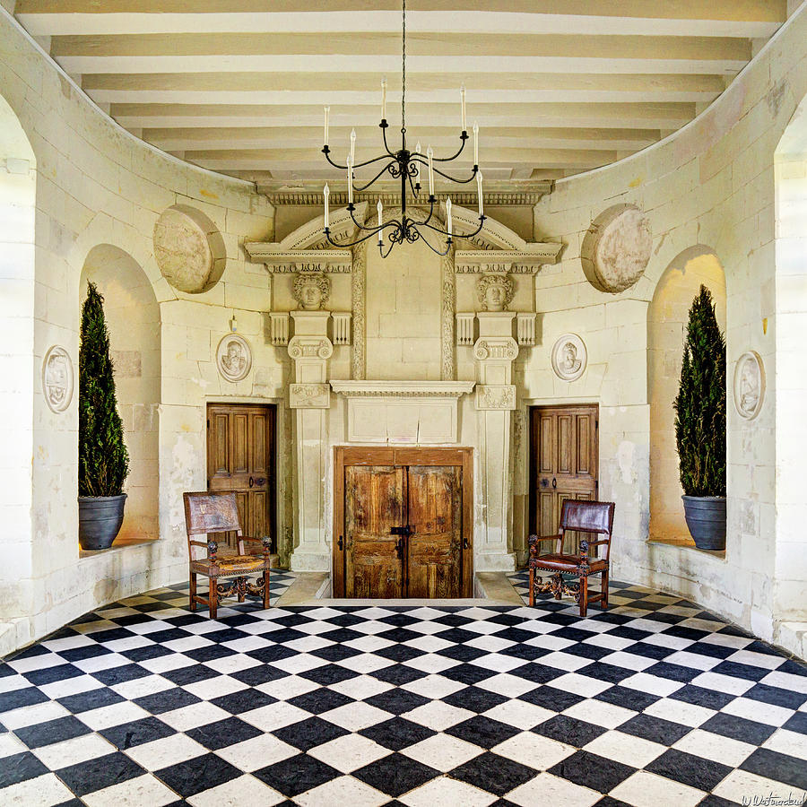 Chenonceau Ball room Square  Photograph by Weston Westmoreland