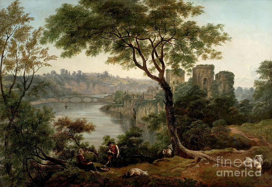 Chepstow Castle, Monmouthshire Painting by John Glover