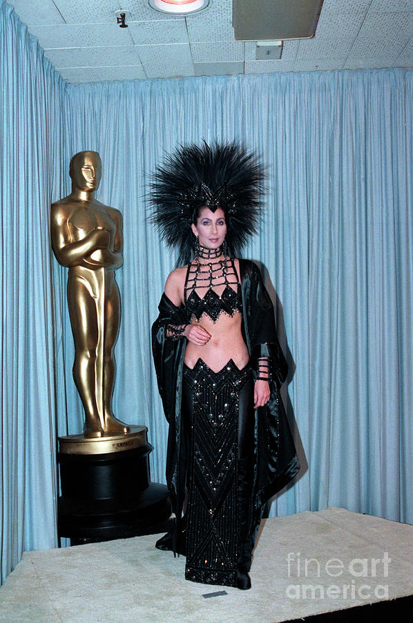 Cher Backstage At Academy Awards Photograph by Bettmann