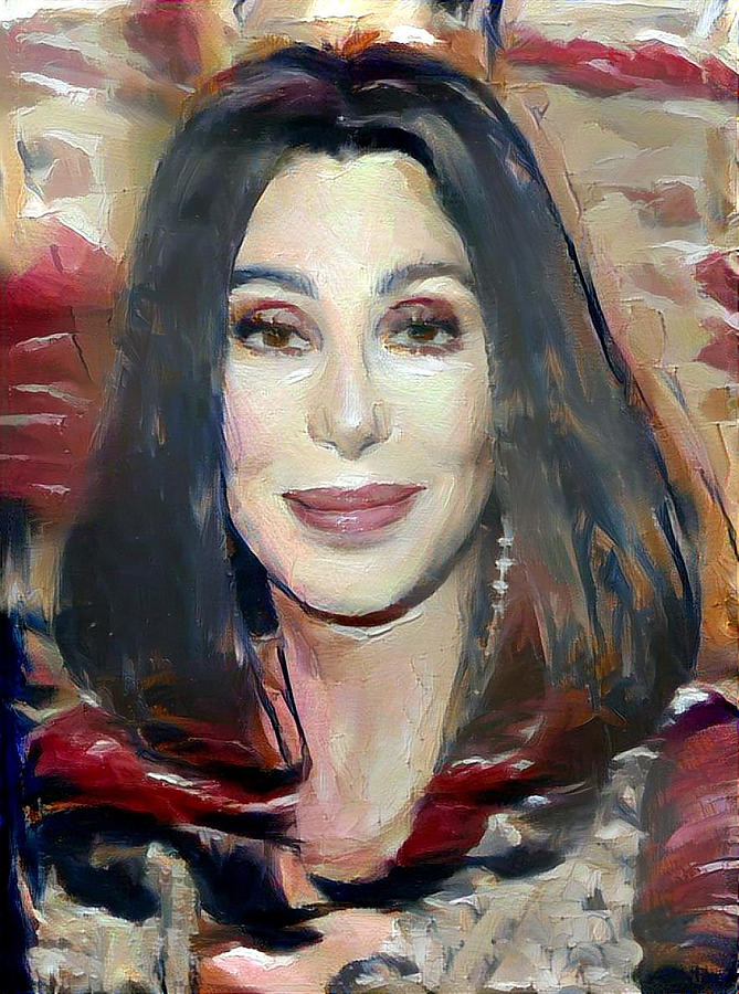 Cher Digital Art by Richard Laeton