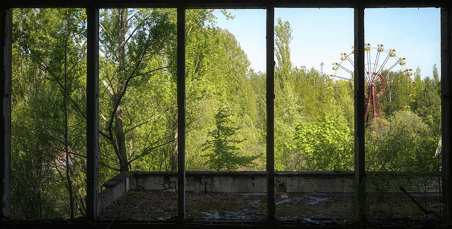 Chernobyl Ferris Wheel View Photograph by Roman Robroek