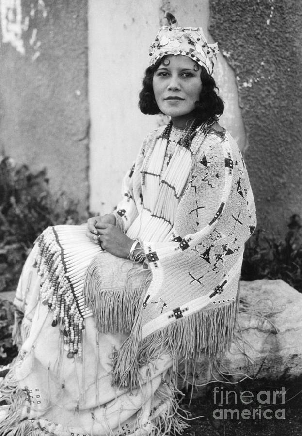 Cherokee Indian Woman Of Oklahoma Photograph by Bettmann