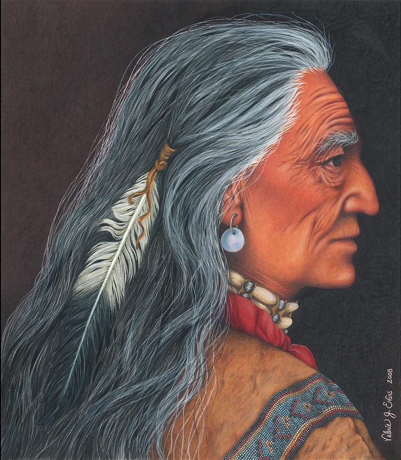 Cherokee Willie Painting by Valerie Evans