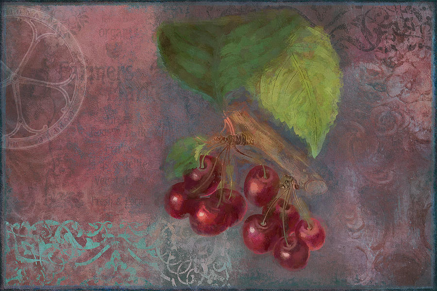 Still Life Photograph - Cherries - Fruit Series by Cora Niele