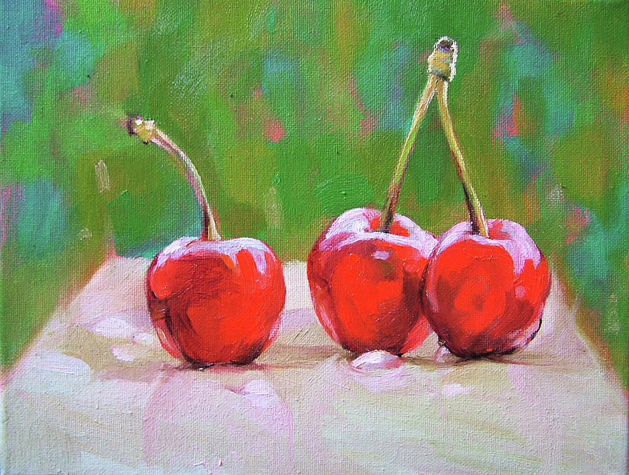 Cherries Painting by Milena Dimitrova - Fine Art America