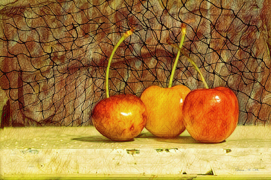Cherries On A Ledge by Bellesouth Studio Cherries On A Ledge by Bellesouth Studio