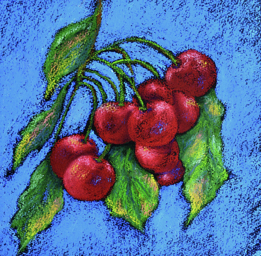 Summer Painting - Cherries by Pat Olson Fine Art And Whimsy