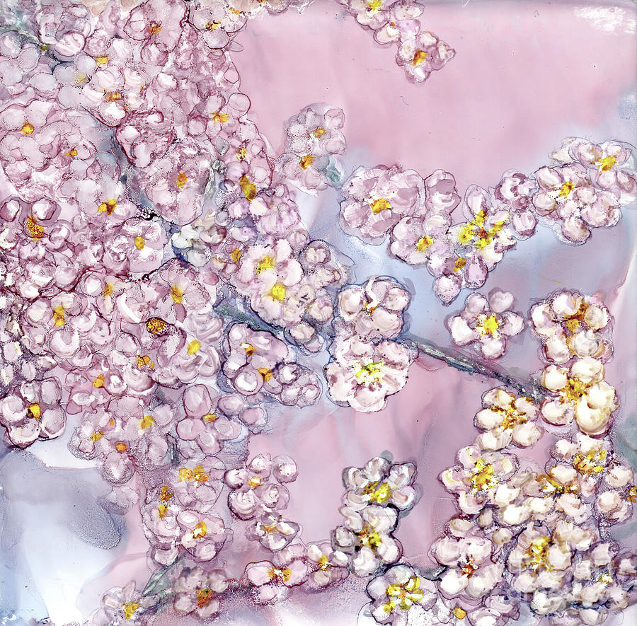 Cherry Blossoms 3 Painting by Eunice Warfel